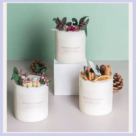 Bloom of Scent Candle 1, Home Candles, Candles, Candles with dried Flowers - Picture 7 of 7